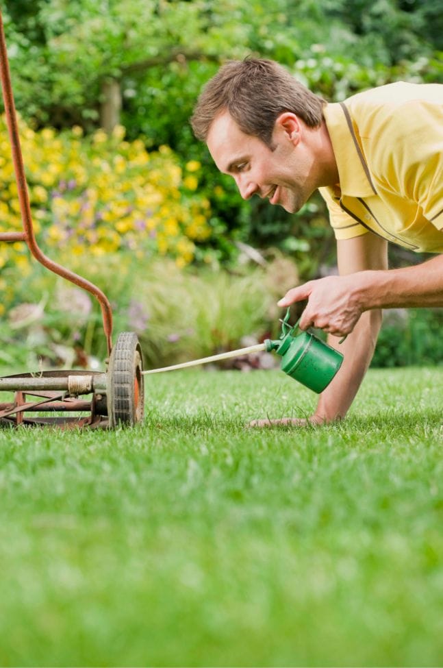 Wobbly lawn best sale mower wheels